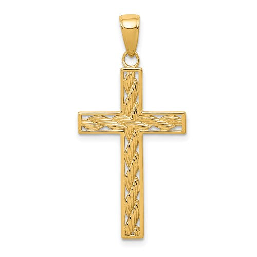 14k-rope-cross-pendant-SolomonJeweler-Wichita-KS-CustomJewelry