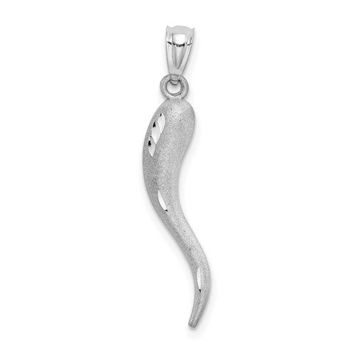 14k-white-gold-solid-d-c-italian-horn-charm-SolomonJeweler-Wichita-KS-CustomJewelry