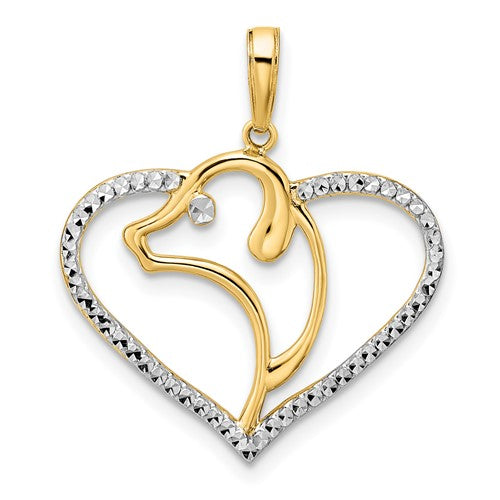 14k-and-white-rhodium-diamond-cut-dog-head-in-heart-pendant-SolomonJeweler-Wichita-KS-CustomJewelry