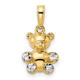 14k-w-white-rhodium-3d-diamond-cut-teddy-bear-pendant-SolomonJeweler-Wichita-KS-CustomJewelry