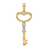14k-and-white-rhodium-diamiond-cut-heart-key-pendant-SolomonJeweler-Wichita-KS-CustomJewelry