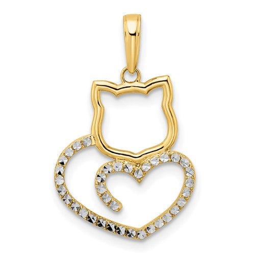 14k-and-white-rhodium-diamond-cut-cat-heart-pendant-SolomonJeweler-Wichita-KS-CustomJewelry