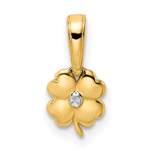 14k-white-rhodium-d-c-4-leaf-clover-pendant-SolomonJeweler-Wichita-KS-CustomJewelry
