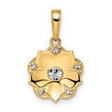 14k-and-white-rhodium-diamond-cut-flower-pendant-SolomonJeweler-Wichita-KS-CustomJewelry