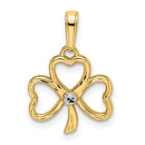 14k-and-white-rhodium-diamond-cut-clover-pendant-SolomonJeweler-Wichita-KS-CustomJewelry