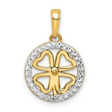 14k-w-white-rhodium-diamond-cut-four-leaf-clover-pendant-SolomonJeweler-Wichita-KS-CustomJewelry