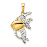 14k-and-white-rhodium-d-c-angel-fish-pendant-SolomonJeweler-Wichita-KS-CustomJewelry