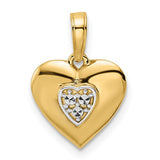 14k-and-white-rhodium-d-iamond-cut-puffy-heart-pendant-SolomonJeweler-Wichita-KS-CustomJewelry