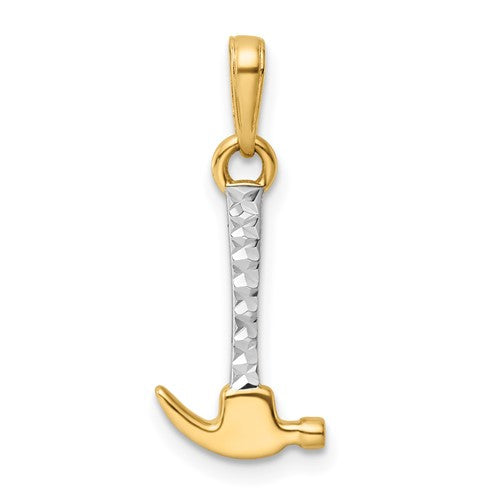 14k-and-white-rhodium-d-c-hammer-pendant-SolomonJeweler-Wichita-KS-CustomJewelry