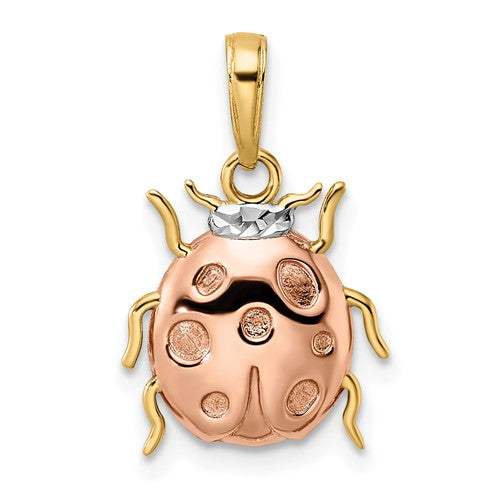14k-w-white-and-rose-rhodium-diamond-cut-ladybug-pendant-SolomonJeweler-Wichita-KS-CustomJewelry