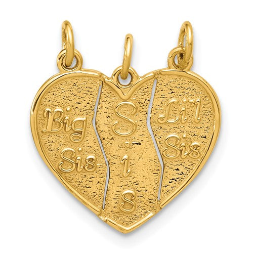 14k-3-piece-break-apart-big-sis-sis-lil-sis-charm-SolomonJeweler-Wichita-KS-CustomJewelry