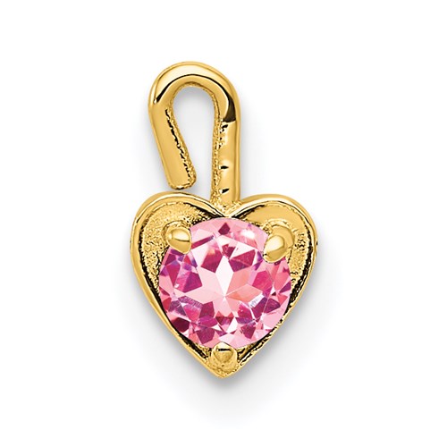 14ky-october-synthetic-birthstone-heart-charm-SolomonJeweler-Wichita-KS-CustomJewelry