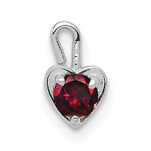 14k-white-gold-july-synthetic-birthstone-heart-charm-SolomonJeweler-Wichita-KS-CustomJewelry