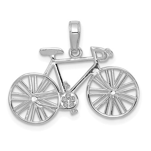 14k-white-gold-polished-bicycle-charm-SolomonJeweler-Wichita-KS-CustomJewelry