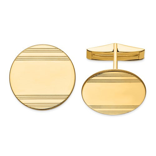 14k-mens-circular-w-line-design-cuff-links-SolomonJeweler-Wichita-KS-CustomJewelry