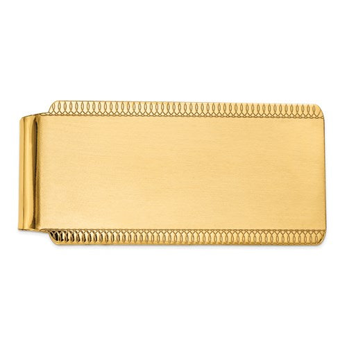 14k-mens-engraveable-sandblast-edge-money-clip-SolomonJeweler-Wichita-KS-CustomJewelry