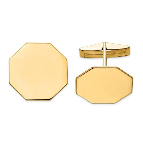 14k-mens-octagonal-cuff-links-SolomonJeweler-Wichita-KS-CustomJewelry