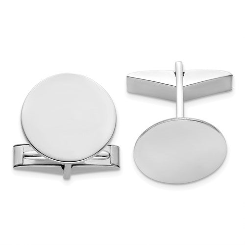 14k-white-gold-mens-circular-cuff-links-SolomonJeweler-Wichita-KS-CustomJewelry