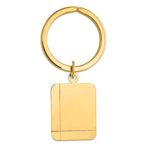 14k-grooved-rectangle-disc-key-ring-SolomonJeweler-Wichita-KS-CustomJewelry