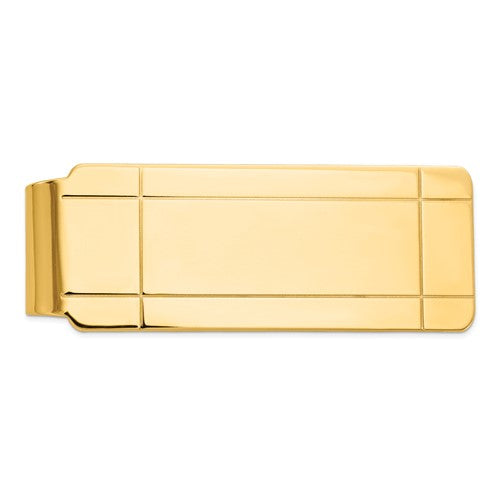 14k-mens-grooved-money-clip-SolomonJeweler-Wichita-KS-CustomJewelry