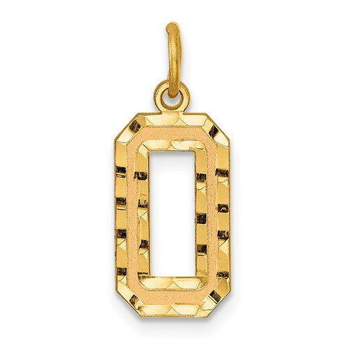 14k-medium-diamond-cut-number-0-charm-SolomonJeweler-Wichita-KS-CustomJewelry