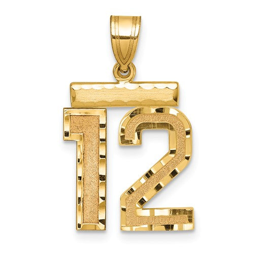 14k-medium-diamond-cut-number-12-charm-SolomonJeweler-Wichita-KS-CustomJewelry