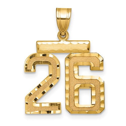 14k-medium-diamond-cut-number-26-charm-SolomonJeweler-Wichita-KS-CustomJewelry