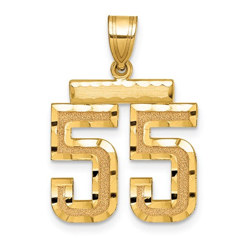 14k-medium-diamond-cut-number-55-charm-SolomonJeweler-Wichita-KS-CustomJewelry
