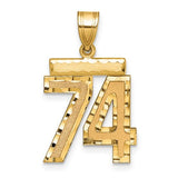 14k-medium-diamond-cut-number-74-charm-SolomonJeweler-Wichita-KS-CustomJewelry