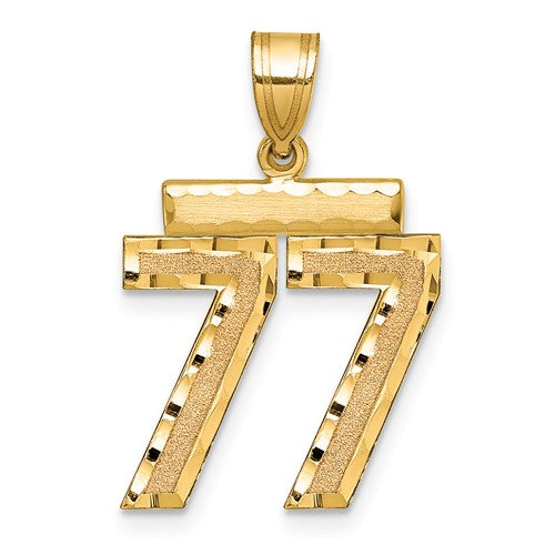 14k-medium-diamond-cut-number-77-charm-SolomonJeweler-Wichita-KS-CustomJewelry