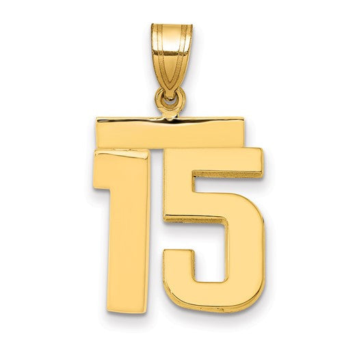 14k-medium-polished-number-15-charm-SolomonJeweler-Wichita-KS-CustomJewelry