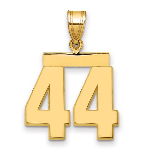 14k-medium-polished-number-44-charm-SolomonJeweler-Wichita-KS-CustomJewelry