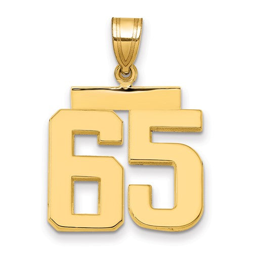 14k-medium-polished-number-65-charm-SolomonJeweler-Wichita-KS-CustomJewelry