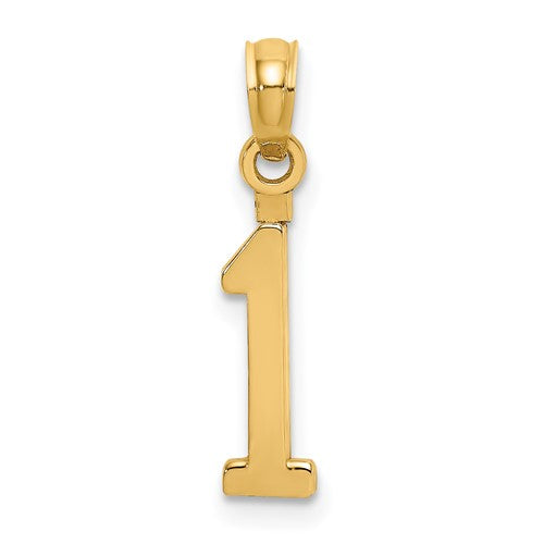 14k-polished-number-1-pendant-SolomonJeweler-Wichita-KS-CustomJewelry