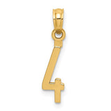 14k-polished-number-4-pendant-SolomonJeweler-Wichita-KS-CustomJewelry