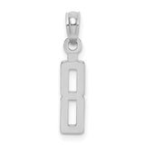 14kw-polished-number-8-pendant-SolomonJeweler-Wichita-KS-CustomJewelry