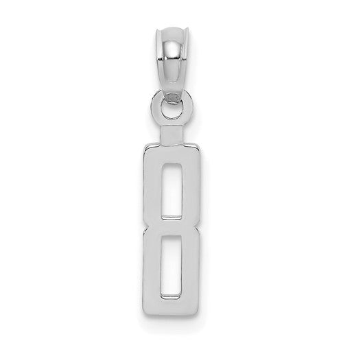 14kw-polished-number-8-pendant-SolomonJeweler-Wichita-KS-CustomJewelry