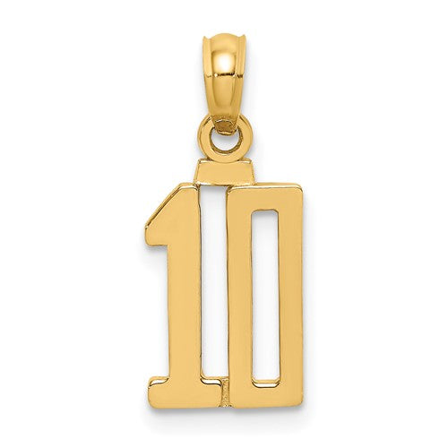 14k-polished-number-10-pendant-SolomonJeweler-Wichita-KS-CustomJewelry