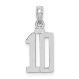 14kw-polished-number-10-pendant-SolomonJeweler-Wichita-KS-CustomJewelry