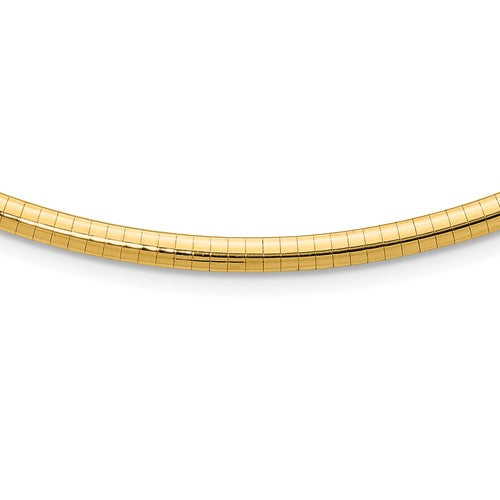 14k-4mm-domed-omega-necklace-SolomonJeweler-Wichita-KS-CustomJewelry