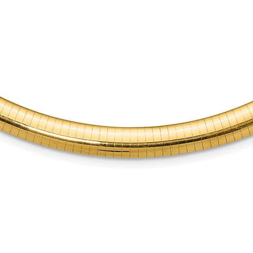 14k-8mm-domed-omega-necklace-SolomonJeweler-Wichita-KS-CustomJewelry