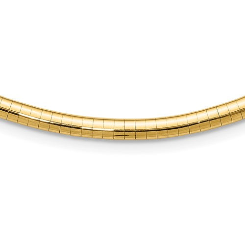 14k-4mm-lightweight-domed-omega-necklace-SolomonJeweler-Wichita-KS-CustomJewelry