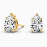 1 1/2 CT. T.W. Pear Shaped Certified Lab Diamond Solitaire Stud Earrings (VS1-E)