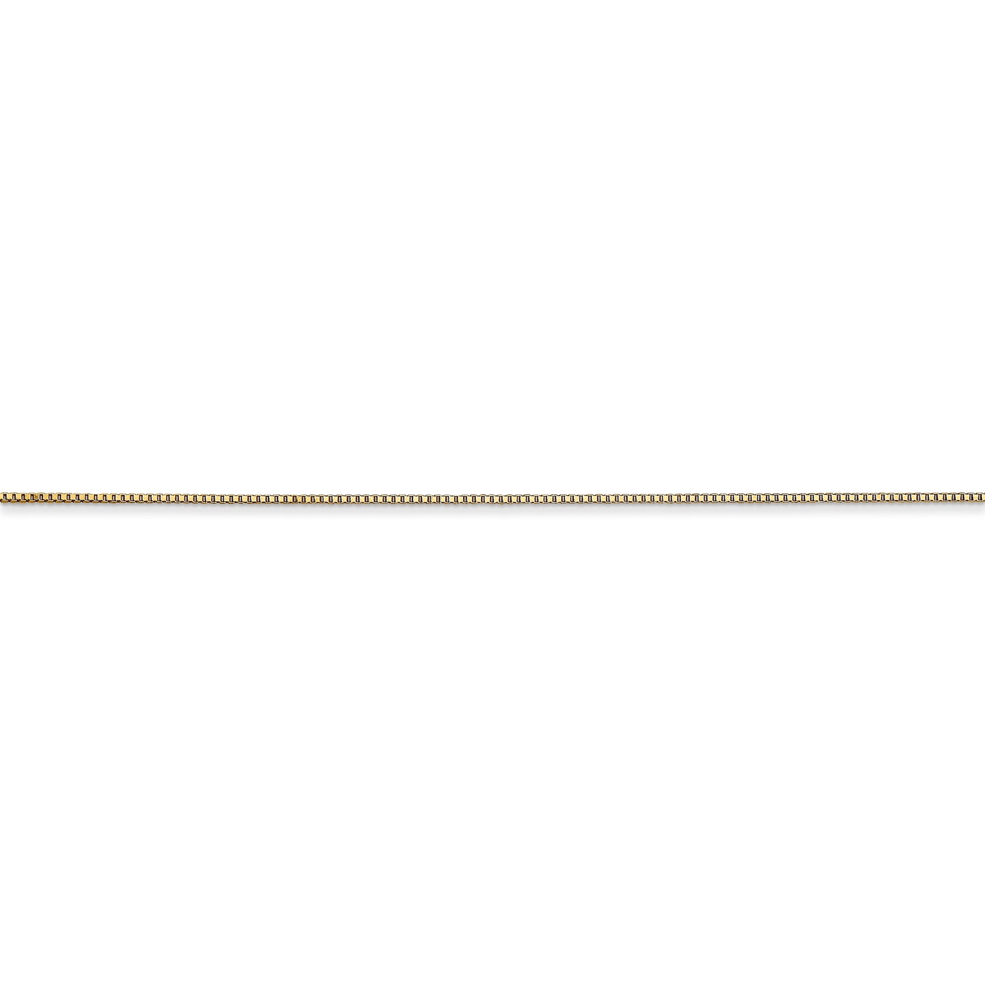 14k .5mm Box with Spring Ring Clasp Chain - Solomon Jewelers