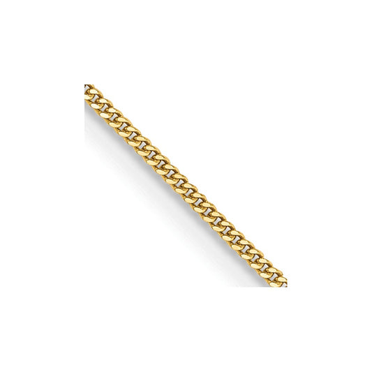 14k .9mm Curb Pendant Chain - Solomon Jewelers
