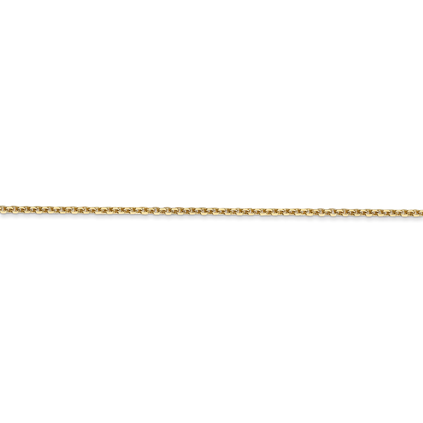14k 1.45mm D/C Cable Chain - Solomon Jewelers