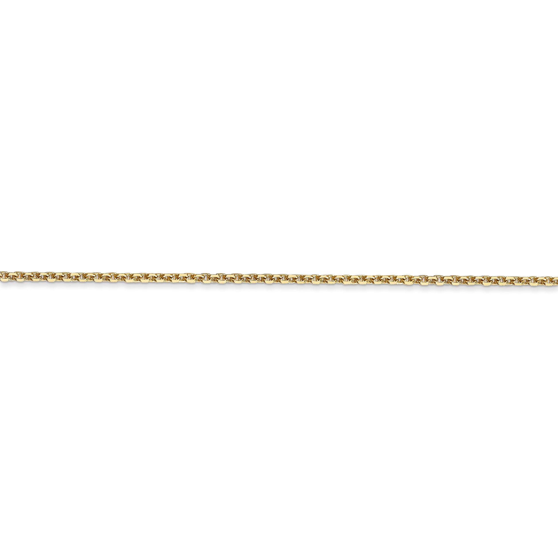 14k 1.45mm D/C Cable Chain - Solomon Jewelers