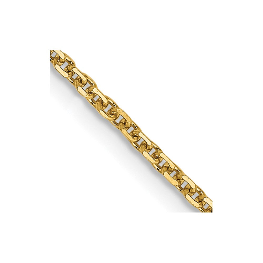 14k 1.45mm D/C Cable Chain - Solomon Jewelers