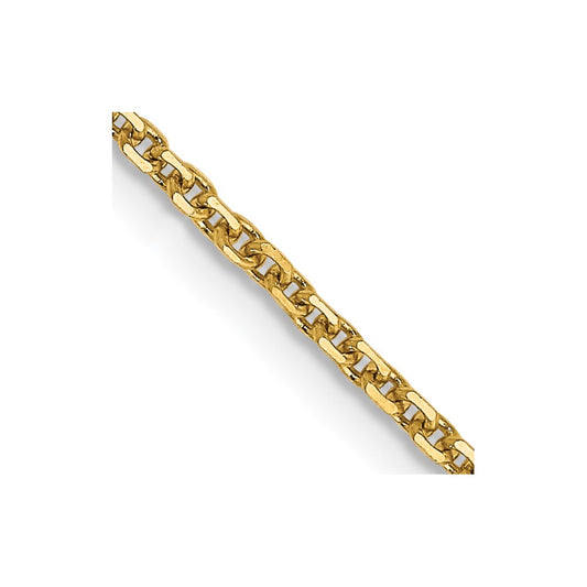 14k 1.45mm D/C Cable Chain - Solomon Jewelers