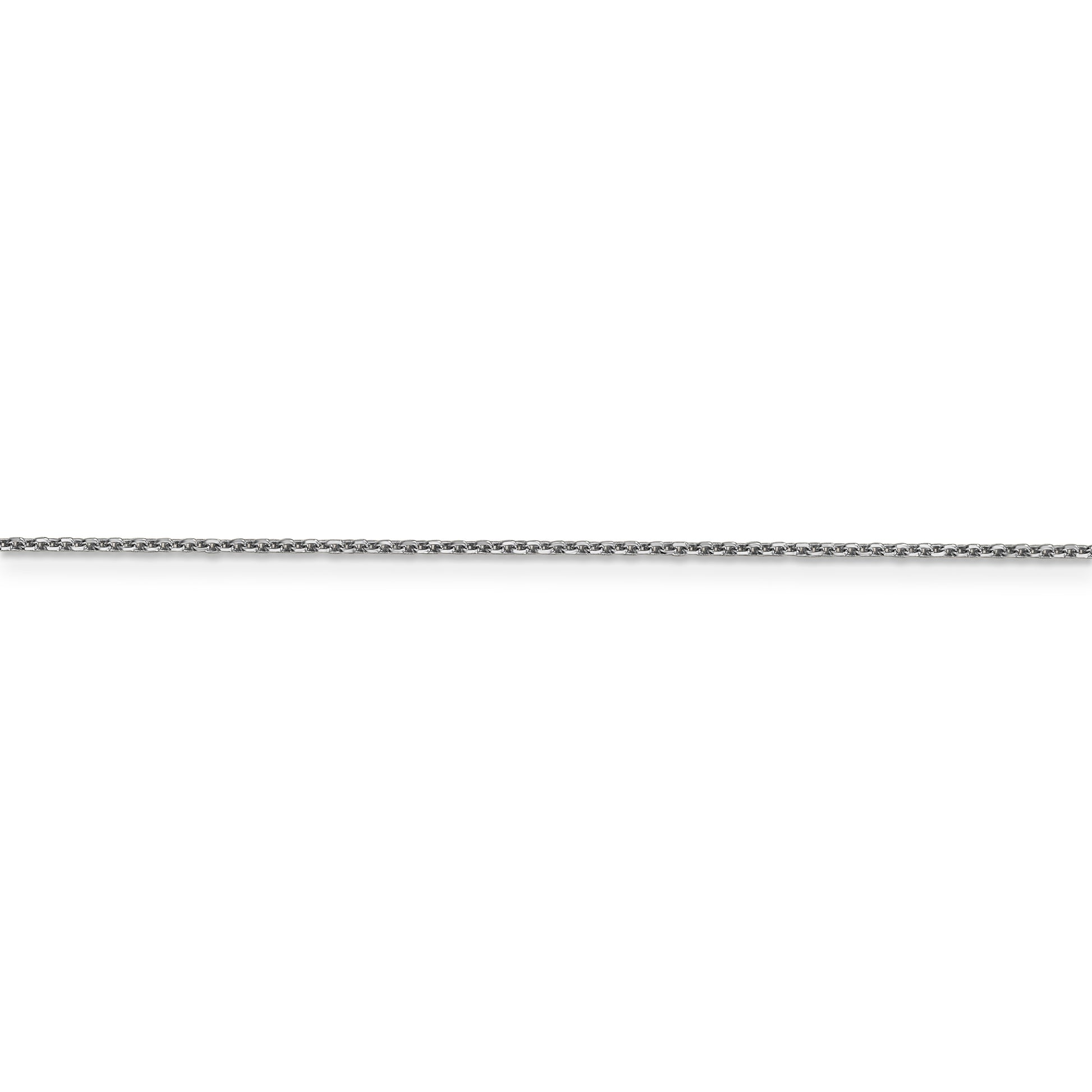 14k WG .95mm D/C Cable Chain - Solomon Jewelers